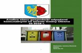 Analiza stanu gospodarki odpadami komunalnymi na terenie ...bip.olesno.pl/download/attachment/13433/analiza... · 1/2016 17. P.H.U. KOMUNALNIK Sp. z o.o. ul. Św. Jerzego 1a 48-303