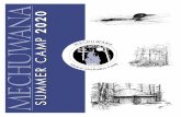 MECHUWANA€¦ · MECHUWANA U n i t e d i Met h o d s t C a m p 178268_Brochure.indd188839_Brochure.indd 1 1/19/171/5/18 8:17 8:45 AM SUMMER CAMP CAMP 2020 SUMMER CAMP CAMP