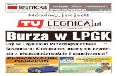 Legnica, Chojnów, Prochowice, Kunice, Legnickie Pole ... · obciąża Miasto Legnica po 65 zł za tonę. Oznacza to, że LPGK dopłaca do każdej tony po 50 zł” - piszą „Pracownicy