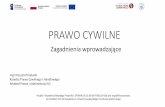 Prezentacja programu PowerPointamp.usz.edu.pl/wp-content/uploads/Prawo-cywilne...Projekt "Akademia Młodego Prawnika" (POWR.03.01.00-00-T082/18-00) jest współfinansowany ze środków