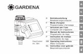OM, Gardena, 1881, EasyControl, …20160530T054907&hcsh...2 D GARDENA Bewässerungscomputer EasyControl Dies ist die deutsche Originalbetriebsanleitung. Bitte lesen Sie die Betriebsanleitung