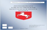 ZINTEGROWANY LOKALNY PROGRAM REWITALIZACJI MIASTA …rewitalkonin.pl/rew-assets/uploads/2016/12/Zal_Nr... · Zintegrowany Lokalny Program Rewitalizacji Miasta Konina na lata 2007-2015
