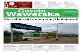 Nie zabierajcie nam stacji kolejowej!gazetawawerska.pl/wp-content/uploads/2018/12/2018_12_10_Gazeta... · • POŻYCZKI • CHWILÓWKI • FIRMOWE TEL. 889-186-911 dla budżetówki-