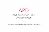 AKTUALNOŚCI - Centrum Obsługi Studenta · Title: APD - promotor-recenzent Author: COS Created Date: 4/29/2016 2:03:23 PM