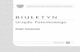 BIULETYN - uprp.gov.pl · BIULETYN Urzędu Patentowego Znaki towarowe Warszawa, dnia 23 grudnia 2019 r. Nr ZT52 OGŁOSZENIA O ZGŁOSZONYCH W POLSCE ZNAKACH TOWAROWYCH Cyfrowe kody