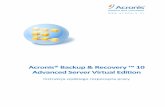 Acronis® Backup & Recovery ™ 10 Advanced Server …dl.acronis.com/u/pdf/ABR10VE_quickstart_pl-PL.pdf2. Utwórz na komputerze udostępniony folder sieciowy. W folderze udostępnionym