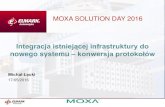 Integracja istniejącej infrastruktury dosupport.elmark.com.pl/moxa/seminaria/Moxa_Solution_Day-2016/MS… · Management Industrial Cyber Security VPN Tunnel Firewall Substation Ethernet