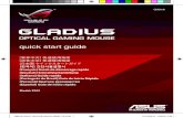 GLADIUS - Asus · • ROG 파우치 1개 • 사용자 문서 • ROG 로고 스티커 2개 시스템 요구사항 • Windows® ®8.1/Windows 8/Windows® 7 또는 MAC OS X (10.7
