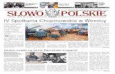 Marzec 2019 nr 3 (80) IV Spotkania Chopinowskie w Winnicyslowopolskie.org/gazeta/Slowo_Polskie_n80.pdf · com zaś rozkręcić lokalny biznes. Hromada hulajpolska (obwód zapo-roski)
