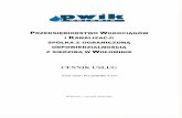PWIK w Wołominie 2018.pdf · 2018-01-02 · nieruchomoéci do sieci wod. — kan. lub warunki techniczne projekt techniczny uzgodnienia w Przedsiçbiorstwie Razem: przylqczenia 54,00