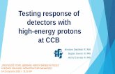 Testing response of detectors with high-energy protons at CCBslcj.uw.edu.pl/wp-content/uploads/konferencja_slcj2019/... · 2019-01-23 · First experiment to find the response of