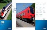 F&F 2018 pl - Stadler Rail · Prezentacja pierwszego pojazdu GTW 2/6. Przejecie działalności dawnej SLM w obszarze kolei zębatej. SBB zamawia 29 pociągów dużych prędkości