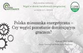 Polska mieszanka energetyczna Czy węgiel pozostanie ... targi/Prezentacje/Polska mieszanka... · Czechy Niemcy Polska Hiszpania Wielka Brytania 2013 8,6 7,6 76,5 4,4 12,8 2014 8,7