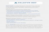PALATYN.NET Podstawowym przeznaczeniem systemu jest · prawdziwej sieciowości Twojego klubu. Bądź na bieżąco! Wykorzystaj rozbudowany system raportów •Dzięku groadzonym danym
