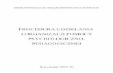PROCEDURA UDZIELANIA I ORGANIZACJI POMOCY …spkonskowola.pl/rok2019-2020/temp/procedura_udzielania... · 2019-09-23 · I. PODSTAWA PRAWNA 1. Rozporządzenie Ministra Edukacji Narodowej