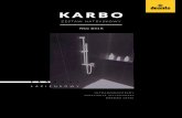 KARBO - Deante · 2018-04-13 · KARBO ZESTAW NATRYSKOWY KOD: NCC B51K • ultranowoczesny, lekki i trwały • drążek karbonowy o długości 900 mm • słuchawka karbonowa 1-funkcyjna