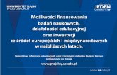 oraz inwestycji - Uniwersytet Śląskiprojekty.us.edu.pl/sites/projekty.us.edu.pl/files/media/prezentacja_im… · HORYZONT 2020 1. Największyprogram badawczo-innowacyjny UE z budżetem