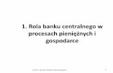 1. Rola banku centralnego w · 2017-05-27 · G]\EDQNRZ\P Stopa repo dr Piotr J. Szpunar; Wszelkie Prawa Zastrzeżone Jak bank centralny sprawia, że stopy kształtują się tam,