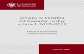 Zmiany w podatku od towarów i usług w latach 2017–2018€¦ · Wrocław 2019 Zmiany w podatku od towarów i usług w latach 2017–2018 ISBN 978-83-66066-45-8 (druk) ISBN 978-83-66066-46-5