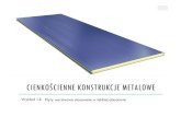 CIENKOŚCIENNE KONSTRUKCJE METALOWEmetale.pwr.wroc.pl/files/ckm/wyklad_12.pdf · 2018-06-13 · warstwowych i żebrowych -- Obliczenia statyczne i projektowanie (wycofana bez zastąpienia