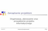 Zarządzanie projektem - | WSZiB Krakówartemis.wszib.edu.pl/~jackolo/pdf/inz_opr_w02.pdf · Bardzo rzadko istnieje możliwość doboru “idealnego” personelu dla danego projektu