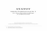STATUT - sp1.polkowice.plsp1.polkowice.pl/wp-content/uploads/2014/10/statut-aktualny.pdf · Statut obowiązuje od dnia 1 września 2016 r. Przyjęty Uchwałą Rady Pedagogicznej nr