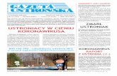 ZMARŁ USTRONIACY W CIENIU USTRONIAK KORONAWIRUSAarchiwum.ustron.pl/media/gazeta/2020/13.pdf · się bezpiecznie. Niezbędna jest bieżąca dostępność środków ochronnych dla