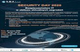 SECURITY DAY 2020 - SOFTIL · AGENDA -Security Day 2020 08:45 -09:00 Rejestracja uczestników 09:00 -09:10 Przywitanie uczestników i otwarcie konferencji 09:10 -10:00 Efektywne zarządzanie