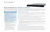 RackStation RS3617RPxs - Synology Inc. · 2019-09-18 · RS3617RPxs zapewnia dokładność danych, jak również doskonałą wydajność w zapewnianiu rygorystycznej podstawy dla