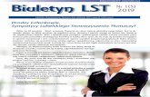 Biuletyn LST () Biuletyn LST Nr 1 (5) 2019lst-lublin.org.pl/wp-content/uploads/2020/03/Biuletyn-Nr-15-2019.pdf · Życzę, aby praca była dla Was nieustającą pasją i wyzwaniem