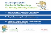 Europejski Dzień Wiedzy o Antybiotykach80.72.194.169/files/4109_plakat_dla_lekarzy_2015.pdf · Europejski Dzień Wiedzy o Antybiotykach 1. Antybiotyki stosuj z rozwagą Niewłaściwe