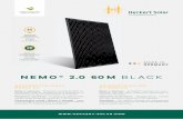 NEMO® 2.0 60 M BLACK - Heckert Solar · ˜SOLAR.COM NEMO® 2.0 60 M BLACK MONOKRYSTALICZNY MODUŁ PV MONOCRYSTALLINE PV˜MODULE Made in Germany Wszystkie moduły NeMo® fir- my Heckert