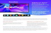 ActivPanel® Nickel - Promethean...Promethean Chromebox Promethean Chromebox to idealne rozwiązanie pozwalające rozszerzyć istniejący ekosystem systemu Chrome OS o panel ActivPanel