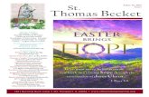 St. APRIL Thomas Becketstthomasbecketmp.org/hp_wordpress/wp-content/uploads/2013/05/… · Gorące życzenia Wielkanocne składają: Ks. Krzysztof Kulig, proboszcz oraz wszyscy pracownicy
