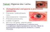 Temat: Higiena oka i ucha.parafia-dziwiszow.eu/biologia/klIII/33.pdf3. Wady wzroku. U niektórych zdrowych osób, dochodzi do zaburzenia widzenia. Jest to spowodowane wadami wzroku.