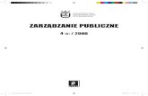 Zarządzanie Publiczne 2008 4(06)msap.uek.krakow.pl/doki/publ/Zarzadzanie_Publiczne_2008_4-6.pdf · nującego się w następstwie społecznych interakcji. Szerzej zob. Hausner 2008.