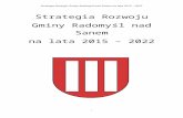 Gmina Radomyśl nad Sanemradomysl.pl/asp/pliki/download/strategia_… · Web viewStrategia Rozwoju Gminy Radomyśl nad Sanem na lata 2015–2022 jest podstawowym i najważniejszym