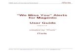 “We Miss You” Alerts for Magento User Guide · 2012-06-11 · for Magento User Guide version 1.0 created by “IToris” IToris . CMS and e-Commerce Solutions ... Go to My Downloads