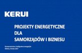 PROJEKTY ENERGETYCZNE DLAklaster3x20.pl/wp-content/uploads/2017/03/W.Paszek_KERUI.pdf · 2017-03-29 · PROJEKTY ENERGETYCZNE DLA SAMORZĄDÓW I BIZNESU Konwersatorium: Inteligentna