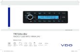 VDO TR722U-BU IT · 2 TR722U-BU RADIO / USB MP3 / WMA 24V Informazioni di sicurezza n Informazioni di sicurezza Vi ringraziamo per avere acquistato questo prodotto. Vi preghiamo di