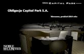 Obligacje Capital Park S.A. - Noble Securities · CP Holdings S.à r.l. – podmiot współkontrolowany przez fundusze Patron Capital Partners. Źródło: Emitent Podmiotem dominującym