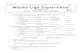 Wielka Liga Czytelnikówzs2.olesno.pl/wp-content/uploads/2015/02/b51_pyt... · Wielka Liga Czytelników KLASY 4-6 Sempe: Mikołajek i inne chłopaki (przekł. B. Grzegorzewska; zakres: