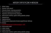 METODY STATYSTYCZNE W BIOLOGII - theta.edu.pltheta.edu.pl/wp-content/uploads/2020/01/metodystatystyczne_11.pdf · 3. Testowanie hipotez i estymacja parametrów 4. Planowanie eksperymentów