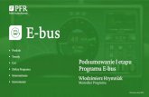 Autobus elektryczny - Produkt Flagowy · Główny przekaz - Produkcja E-busów W 2017 wyprodukowano w Polsce ~100 E-busów, w 2018 będzie to ponad 300 sztuk (na 5200 ogółem) Liderem
