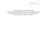 RZĄDOWY PROGRAM - niw.gov.pl€¦ · Rządowy Program Wsparcia Rozwoju Organizacji Harcerskich i Skautowych na lata 2018–2030 ... SOR Strategia na rzecz Odpowiedzialnego Rozwoju