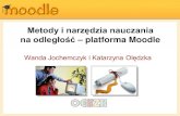 Metody i narzędzia nauczania na odległość – platforma Moodlemarwoj/moodle/01_oNauczaniuOnline-1.pdf · 2010. 2. 24. · Indywidualizacja procesu nauczania i elastyczność: