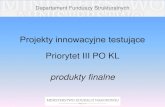 Projekty innowacyjne testujące Priorytet III PO KL …archiwum.efs.men.gov.pl/attachments/article/1459/Projekty...UPOWSZECHNIANIE – czyli przekazywanie do określonych adresatów