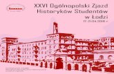XXVI Ogólnopolski Zjazd Historyków Studentó · – Centrum Nauki i Techniki EC1 „Łódź się budziła…” i budzi się nadal! Upadek przemysłu spowodował załama-nie ekonomiczne