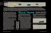 Soul Note SA300 - audioWzmacniacze zintegrowane ok. 7000 zł TEST 52 25 Soul Note SA300 Firma Soul Note jest obecna na naszym rynku od niedawna, ale ludzie za nią stojący są znani