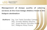 Management of design quality of catering services at the ... Taide 1 Eng.pdf · Holguin destination Authors: Ing. Ivis Taide González Camejo MSc. Ernesto Batista Sánchez DrC. Jorge